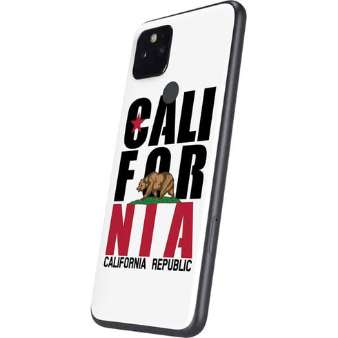 California White Block Google Pixel 5 Skin